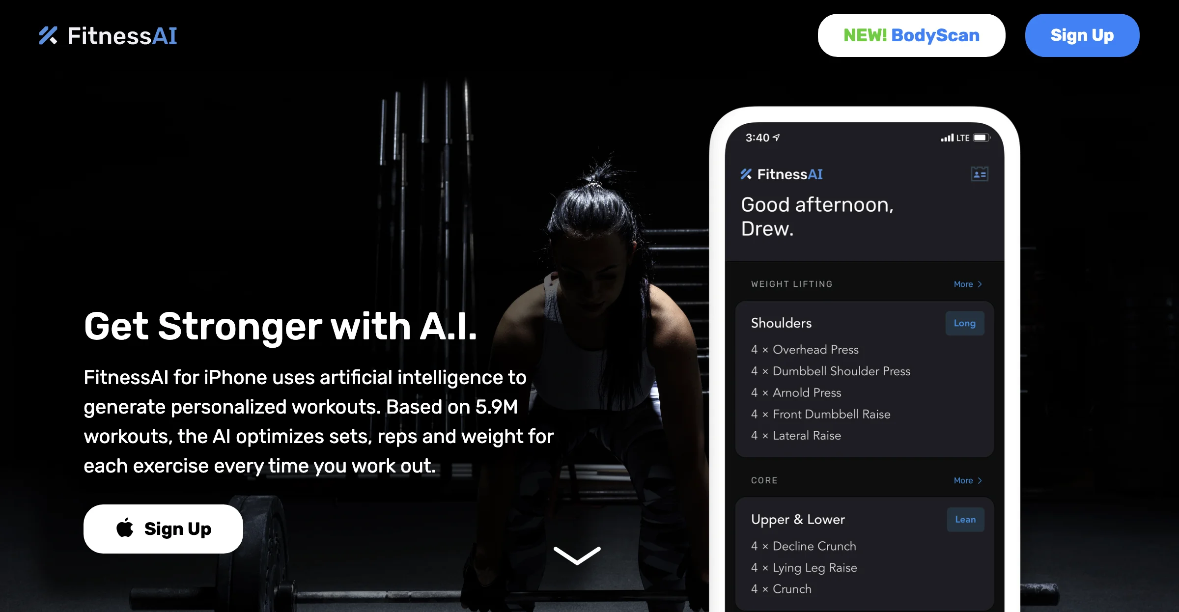 FitnessAI — Get Stronger, Faster with Artificial Intelligence