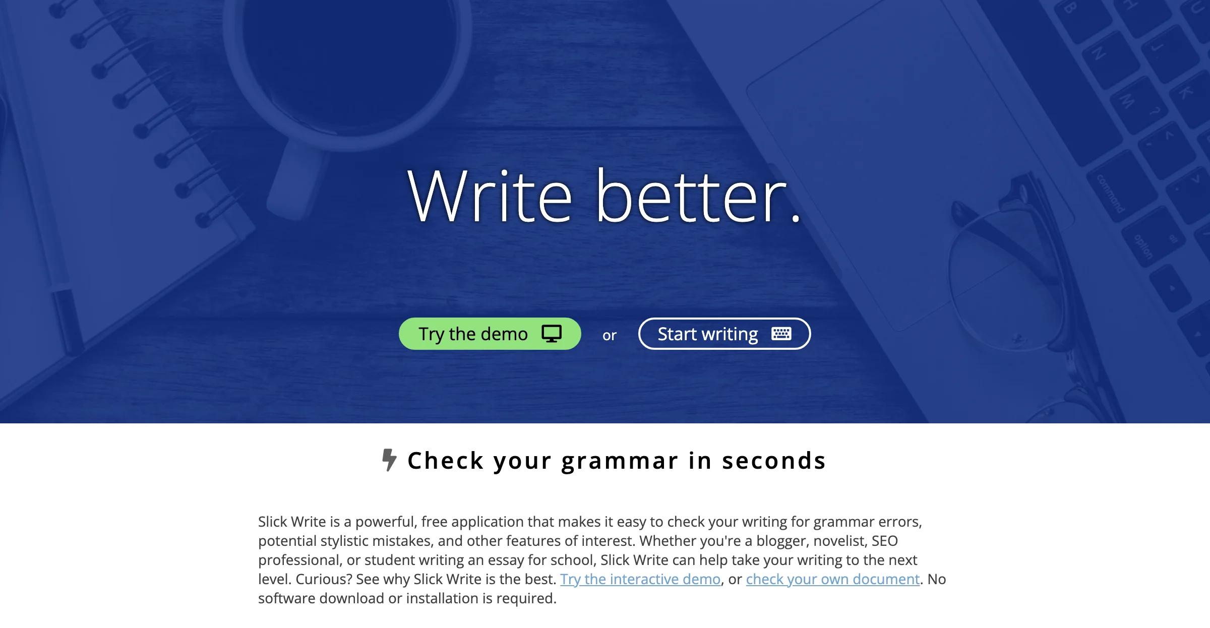 Slick Write: Your Go-To Grammar Checker Online