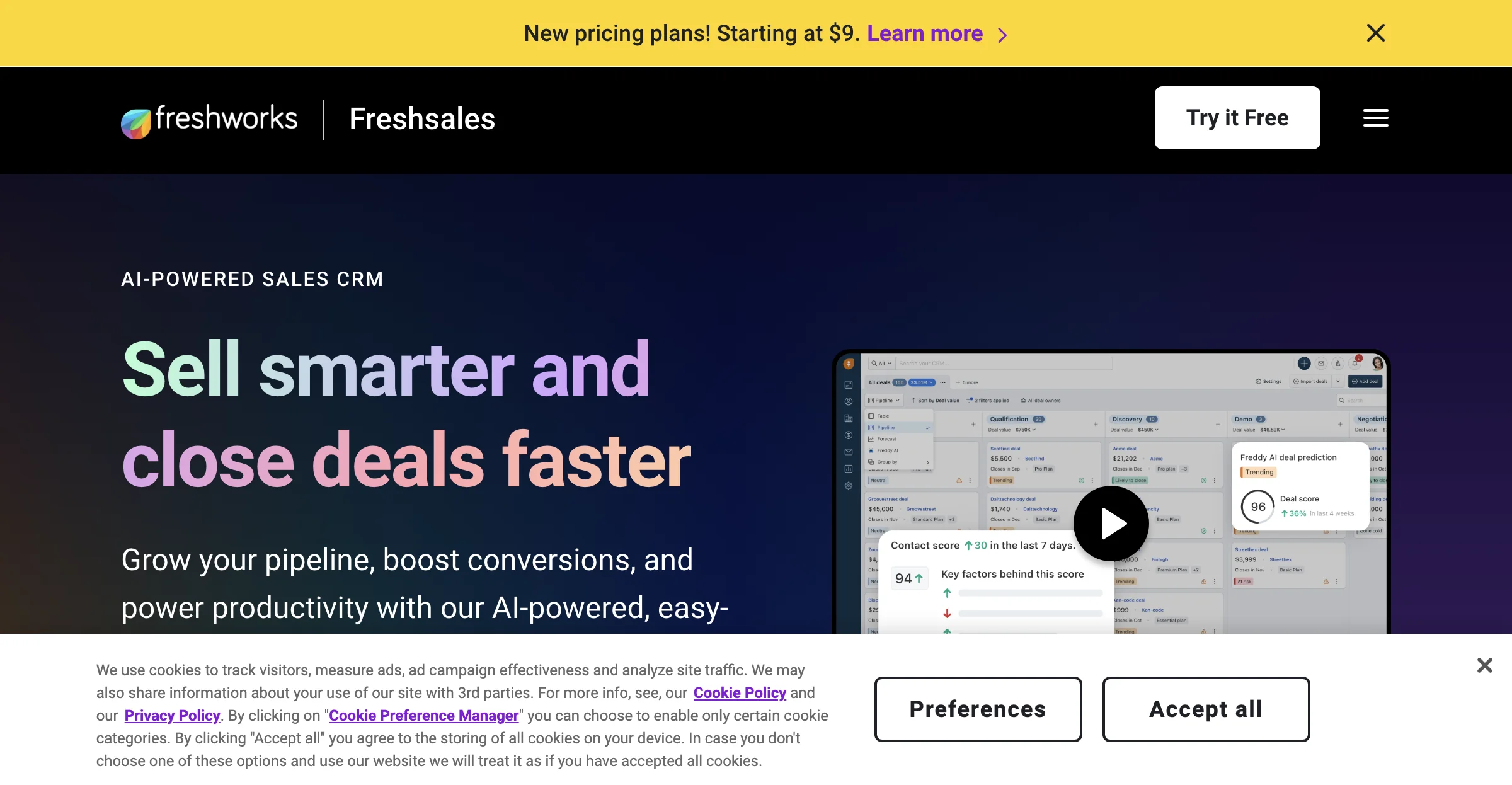 Freshsales: AI-Powered Sales CRM for Smarter Selling