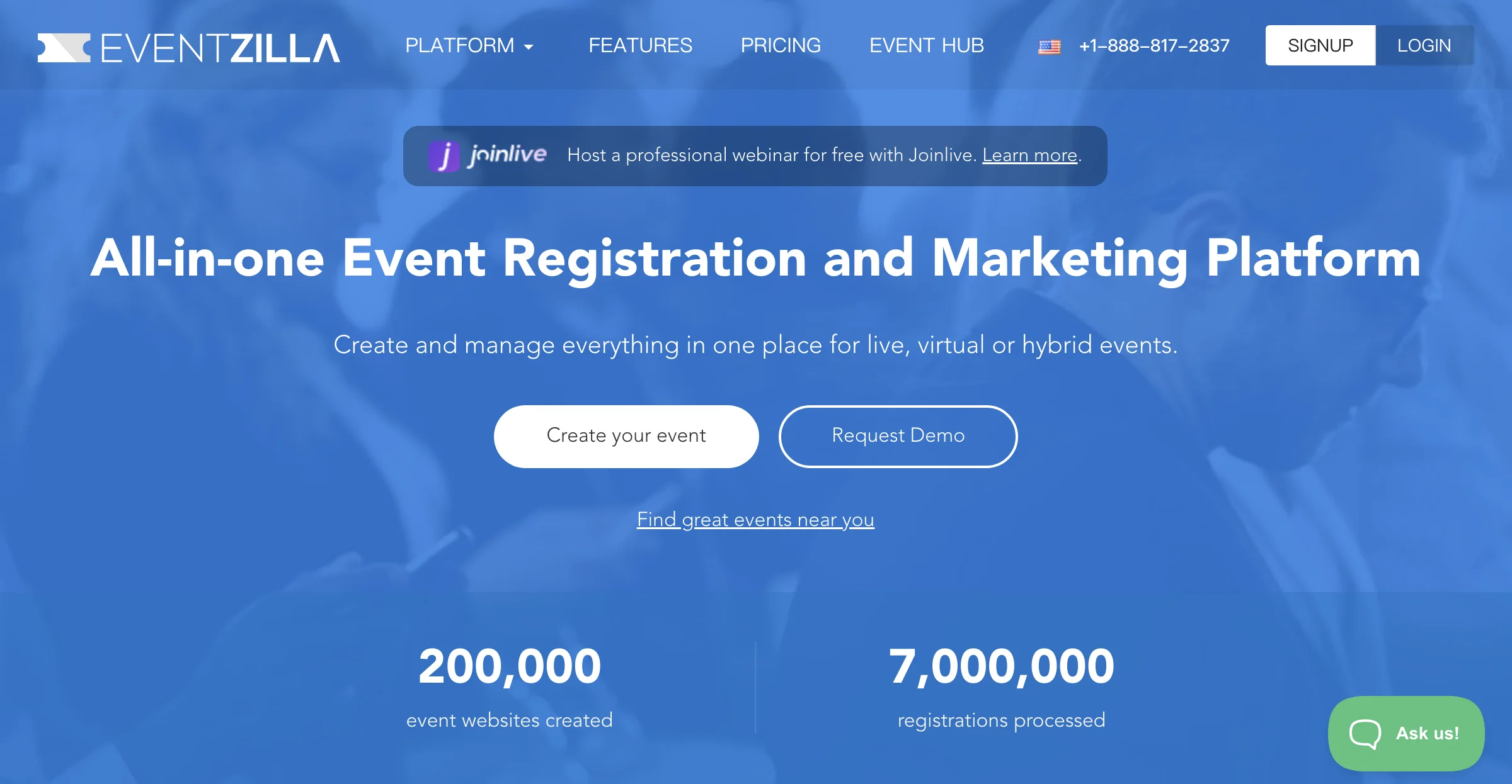 Phần Mềm Marketing và Đăng Ký Sự Kiện - Eventzilla