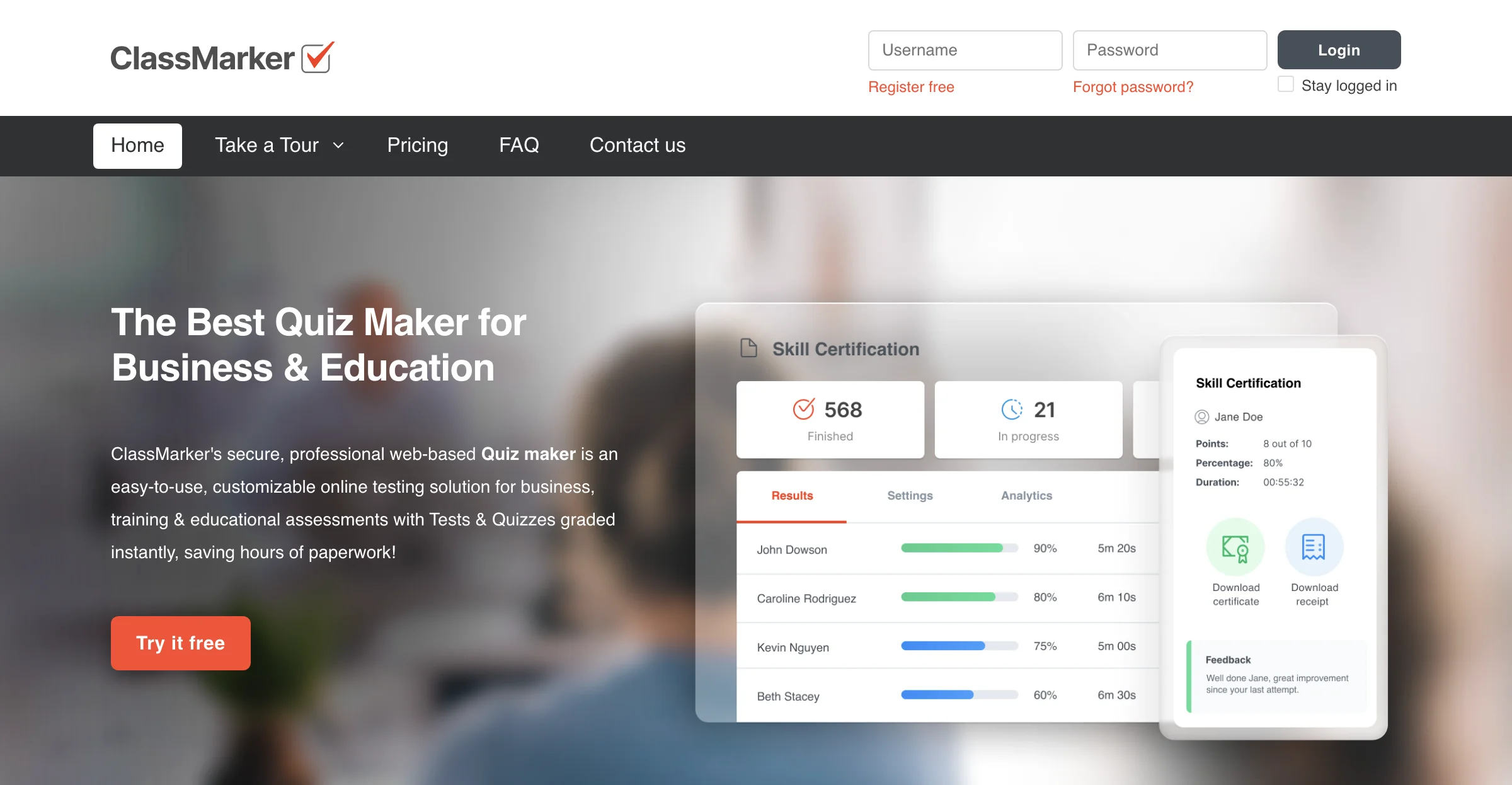 ClassMarker: The Ultimate Quiz Maker for Business and Education