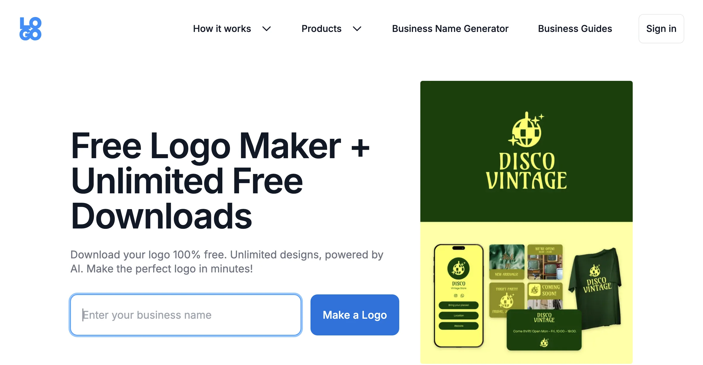 Free Logo Maker | Download Your Logo 100% Free