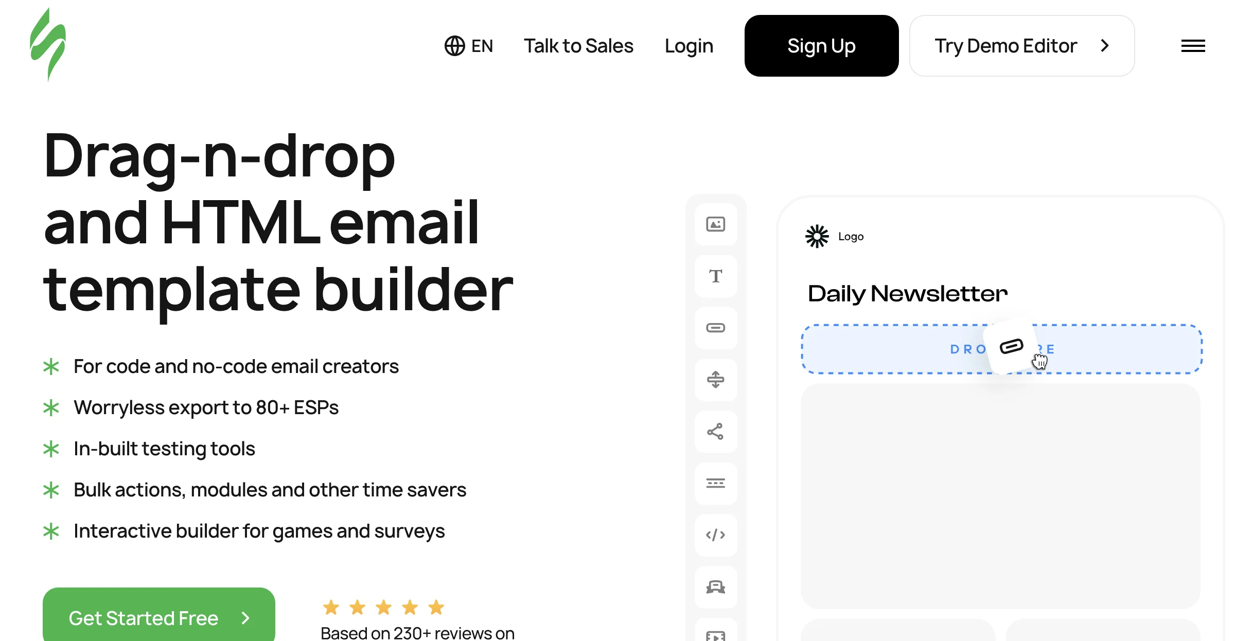 Stripo: Free Email Template Builder with Drag-and-Drop Editor