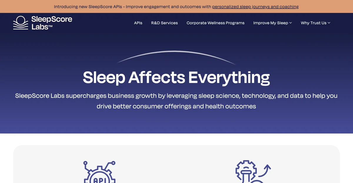 SleepScore: Transforming Sleep Health with Innovative APIs