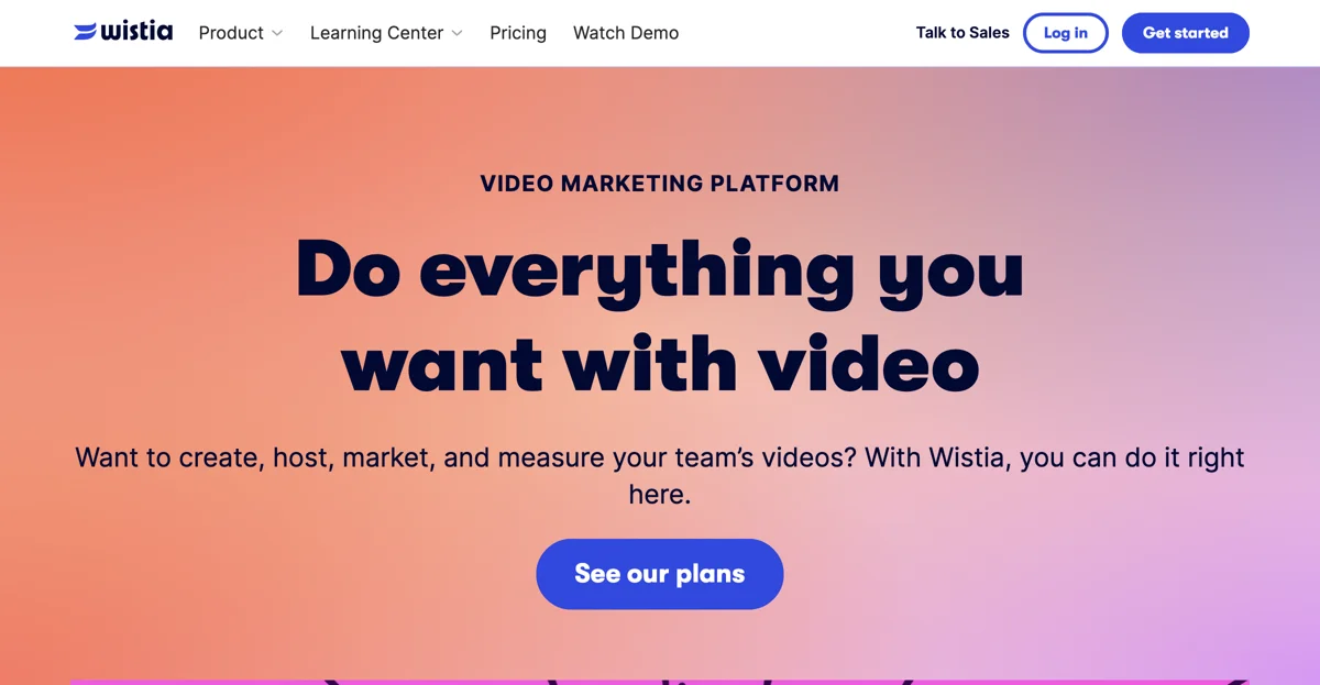 The Video Marketing Platform for Businesses | Wistia