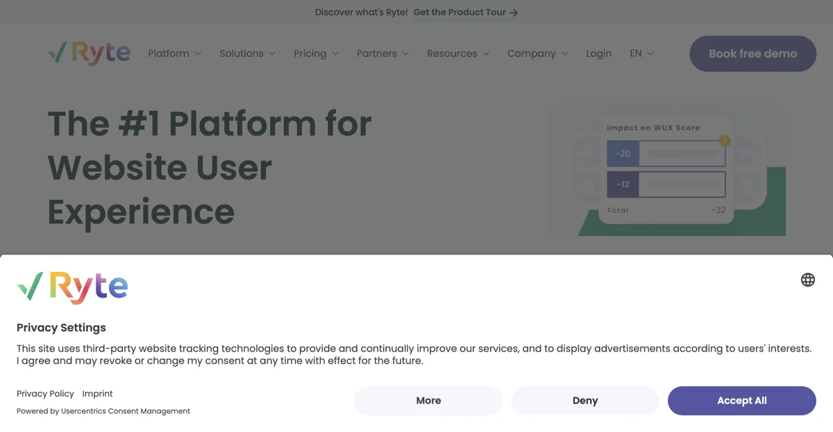 Ryte: Elevate Your Website User Experience with the #1 Platform