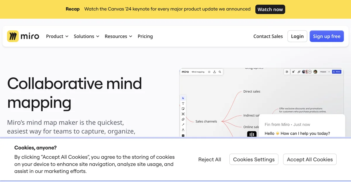 Miro: Enhance Team Collaboration with AI-Powered Mind Mapping