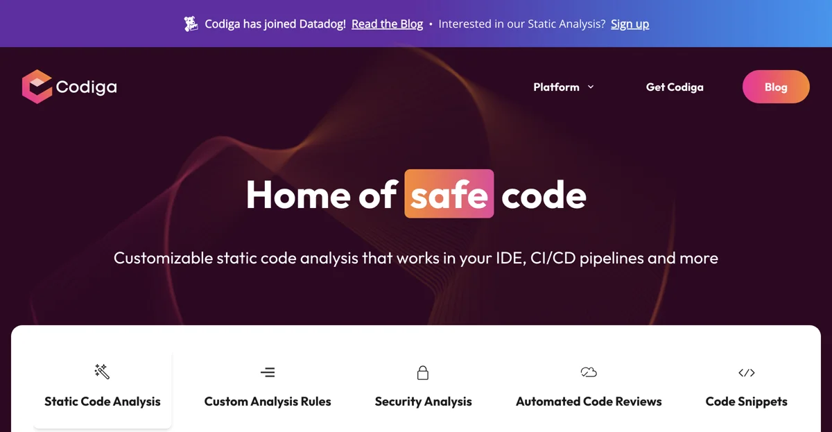 Codiga: Enhance Your Code Quality with Real-Time Static Analysis