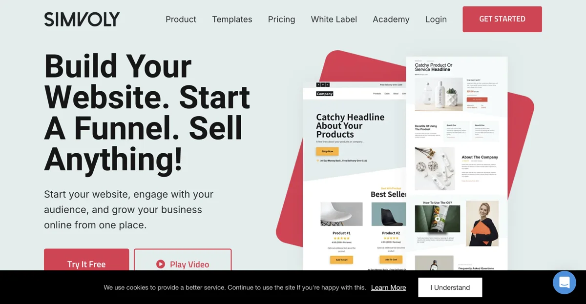 Simvoly: The Ultimate All-in-One Website, Funnel, and Store Builder