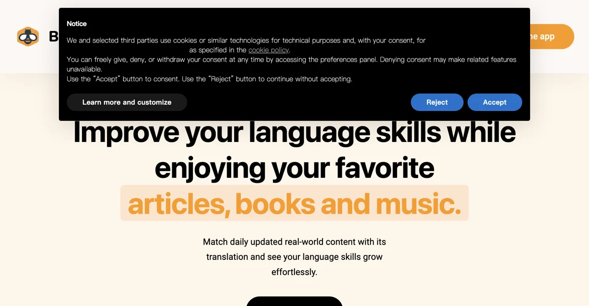 Beelinguapp: Master Languages with Audiobooks and Music