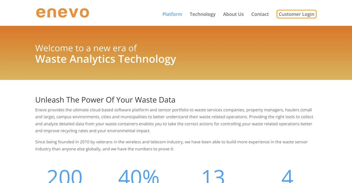 Enevo: Transforming Waste Management with Smart Analytics