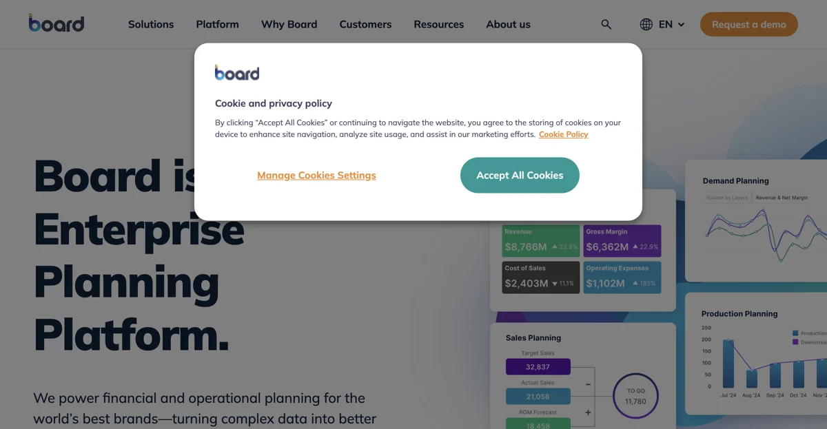 Board: Revolutionizing Enterprise Planning with AI