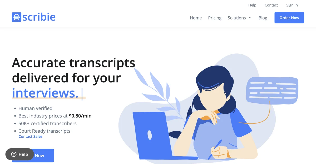 Scribie: 99%+ Accurate Audio/Video Transcription Service