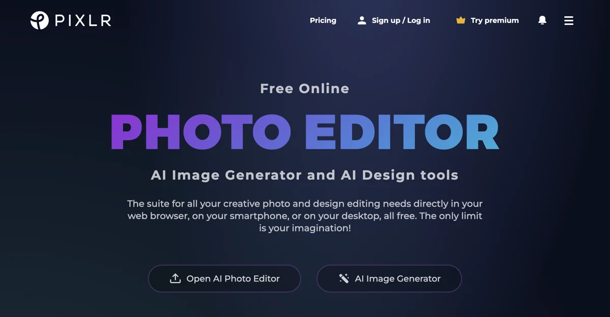 Pixlr: Free Online AI Photo Editor & Image Generator