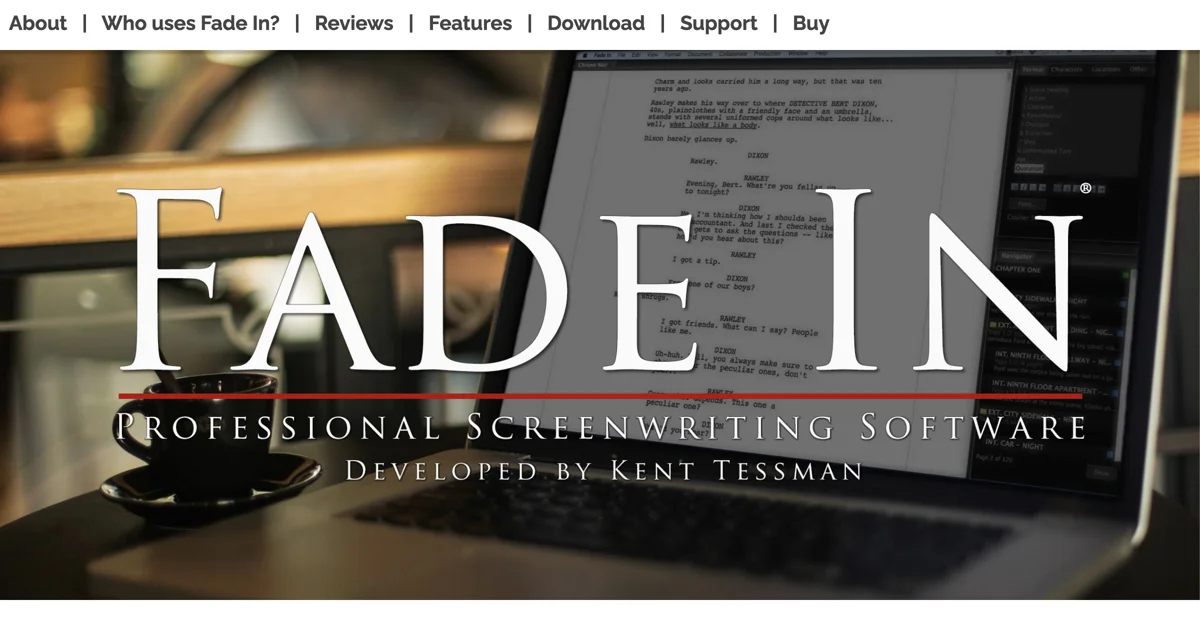 Fade In Professional Screenwriting Software: The New Industry Standard