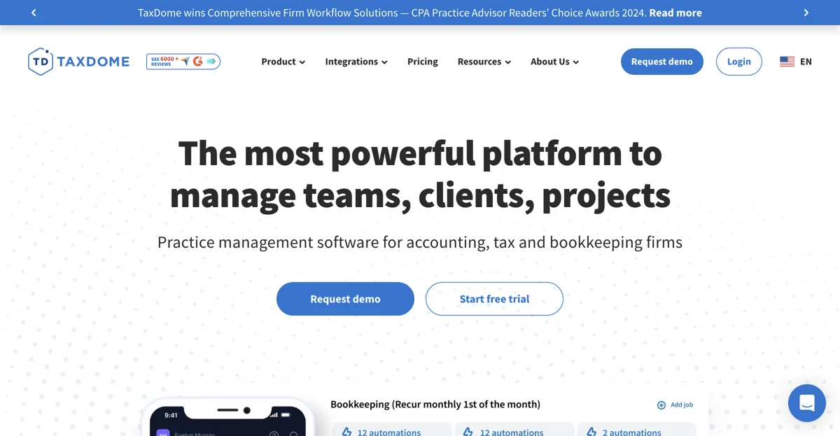 TaxDome: Revolutionize Your Accounting Practice Management