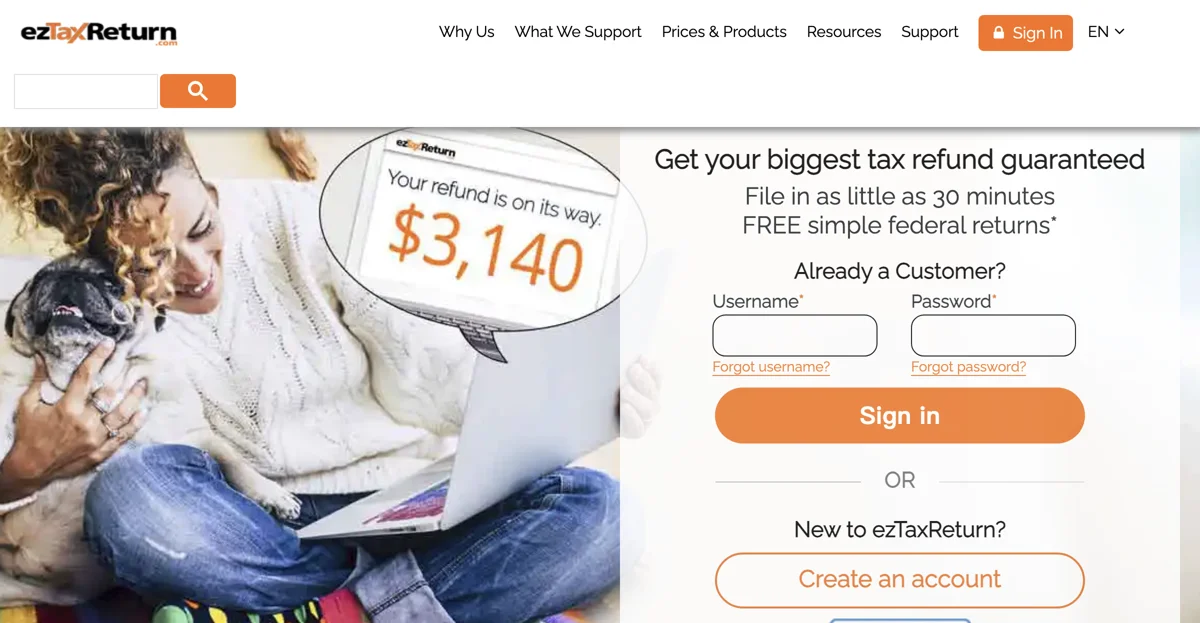 ezTaxReturn: Your Go-To Online Tax Filing Solution