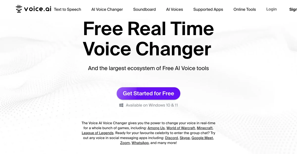 Transform Your Voice with Voice.ai - Free Real-Time Voice Changer