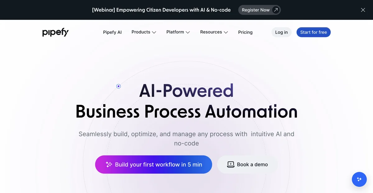 Streamline Your Business with Pipefy: AI-Powered Automation Software