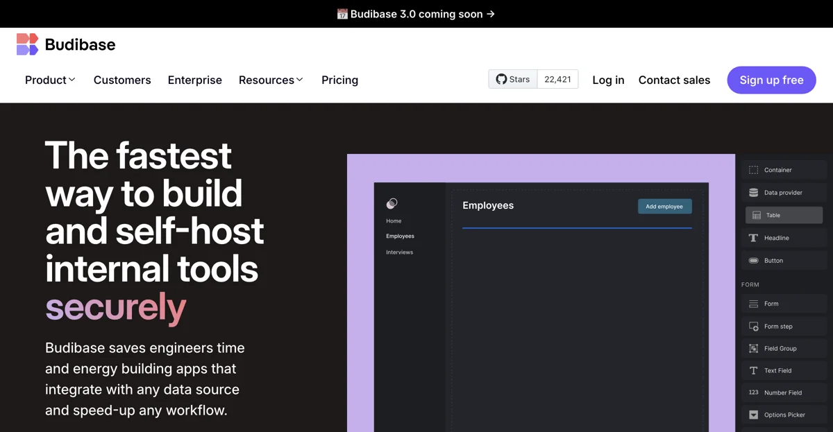 Budibase: The Fastest Way to Build and Self-Host Internal Tools