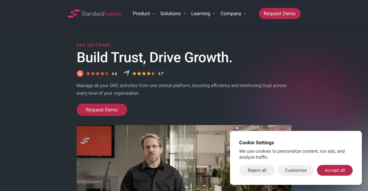 StandardFusion GRC Software: Build Trust and Drive Growth