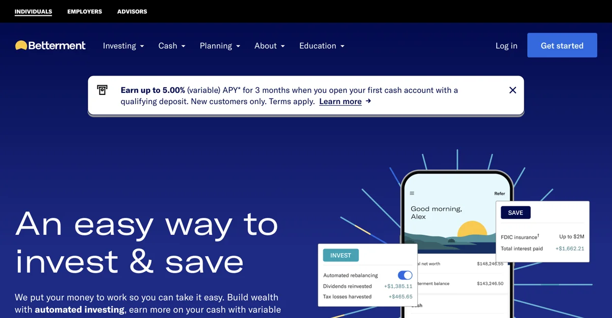 Betterment: Tự động hóa Đầu tư và Phát triển Tài sản Dễ dàng