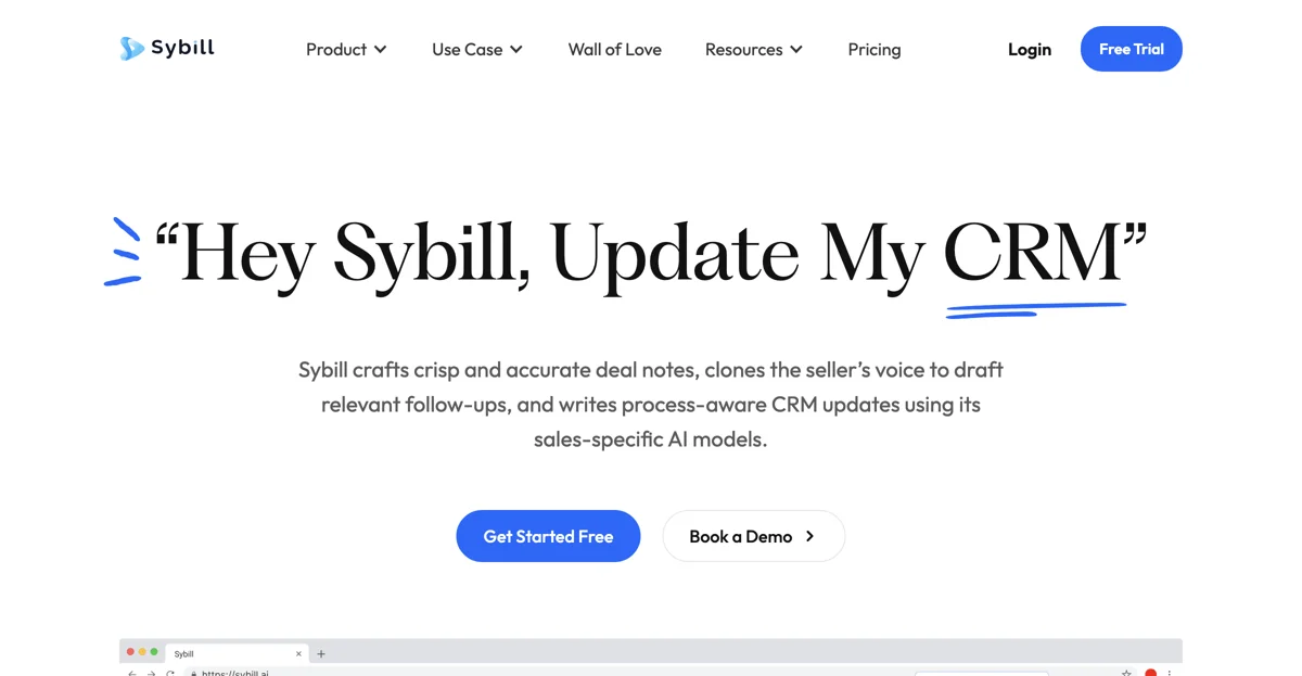 Sybill: The Ultimate AI Sales Assistant for Streamlined CRM and Follow-ups