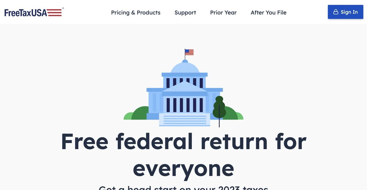 FreeTaxUSA: Free Federal Tax Filing with Maximum Refund Guarantee