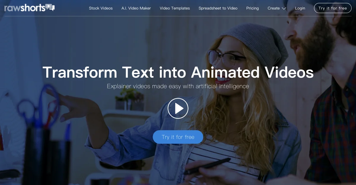 Raw Shorts: AI-Powered Text to Animated Video Maker