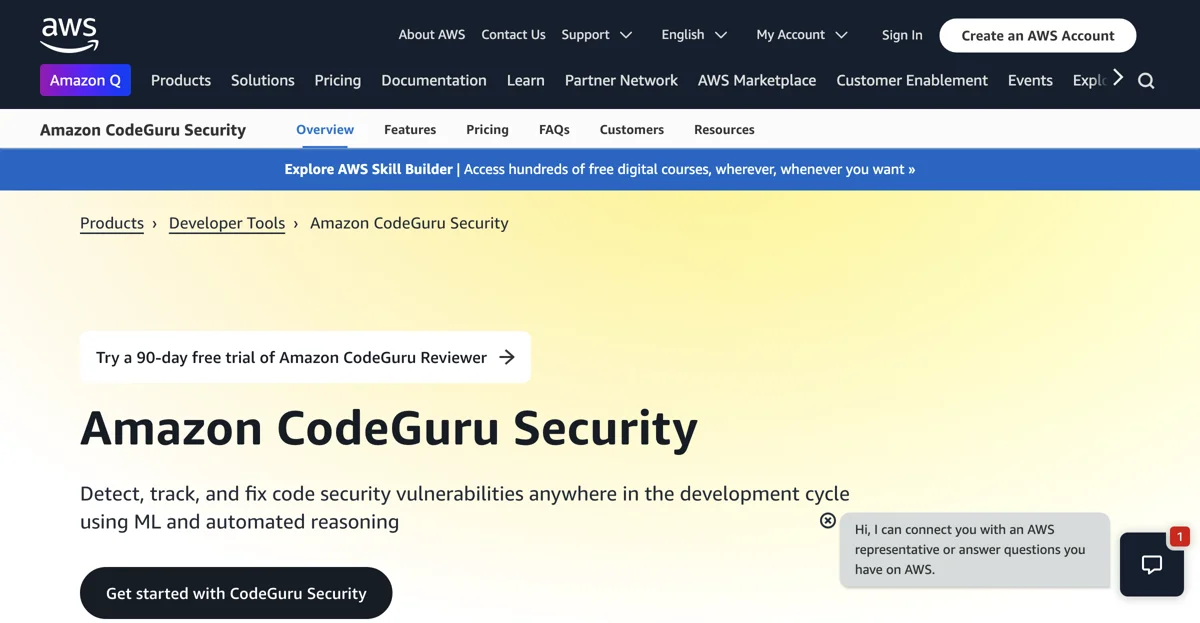 Amazon CodeGuru Security - Công cụ kiểm tra bảo mật mã