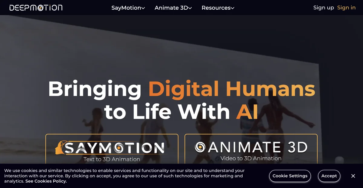 DeepMotion: AI-Powered 3D Animation and Motion Capture