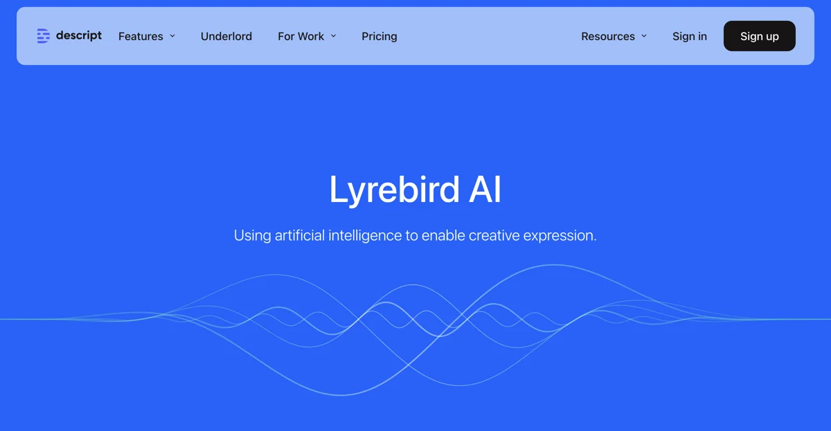 Lyrebird - Nâng Tầm Sáng Tạo Của Bạn Với Công Cụ AI