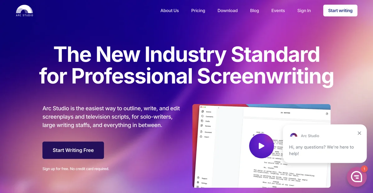 Arc Studio: Elevate Your Screenwriting with Professional Software