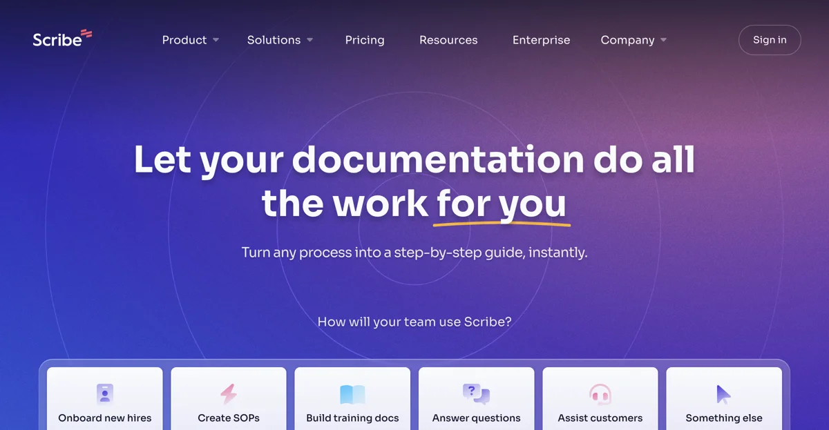 Scribe: Transform Your Documentation Process with AI-Powered Guides