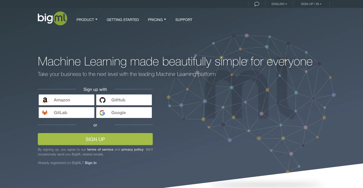 BigML: The Leading Platform for Simplified Machine Learning