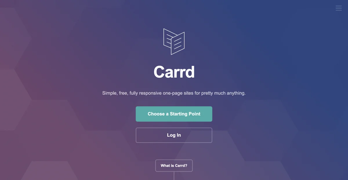 Carrd: Effortless One-Page Website Creation for Everyone