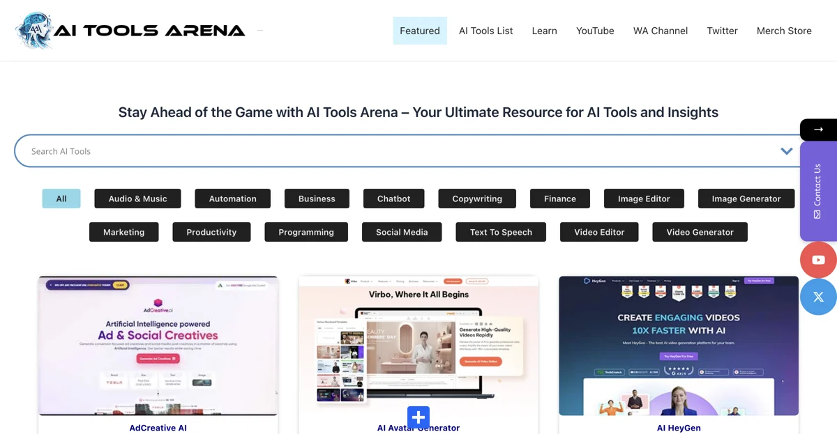 Explore the Best AI Tools at AI Tools Arena