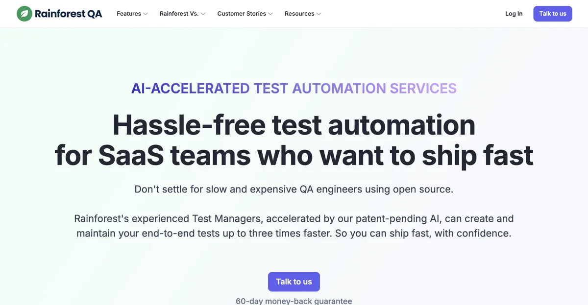 Rainforest QA: AI Test Automation for SaaS Startups