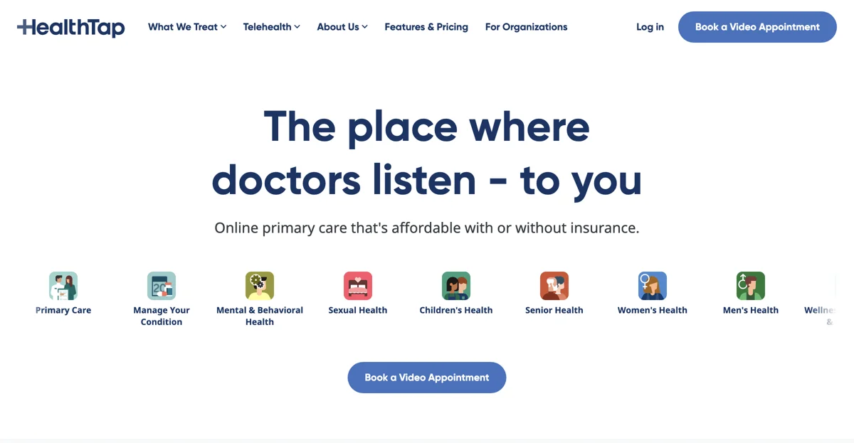 HealthTap: Affordable Virtual Primary Care and Telehealth Services