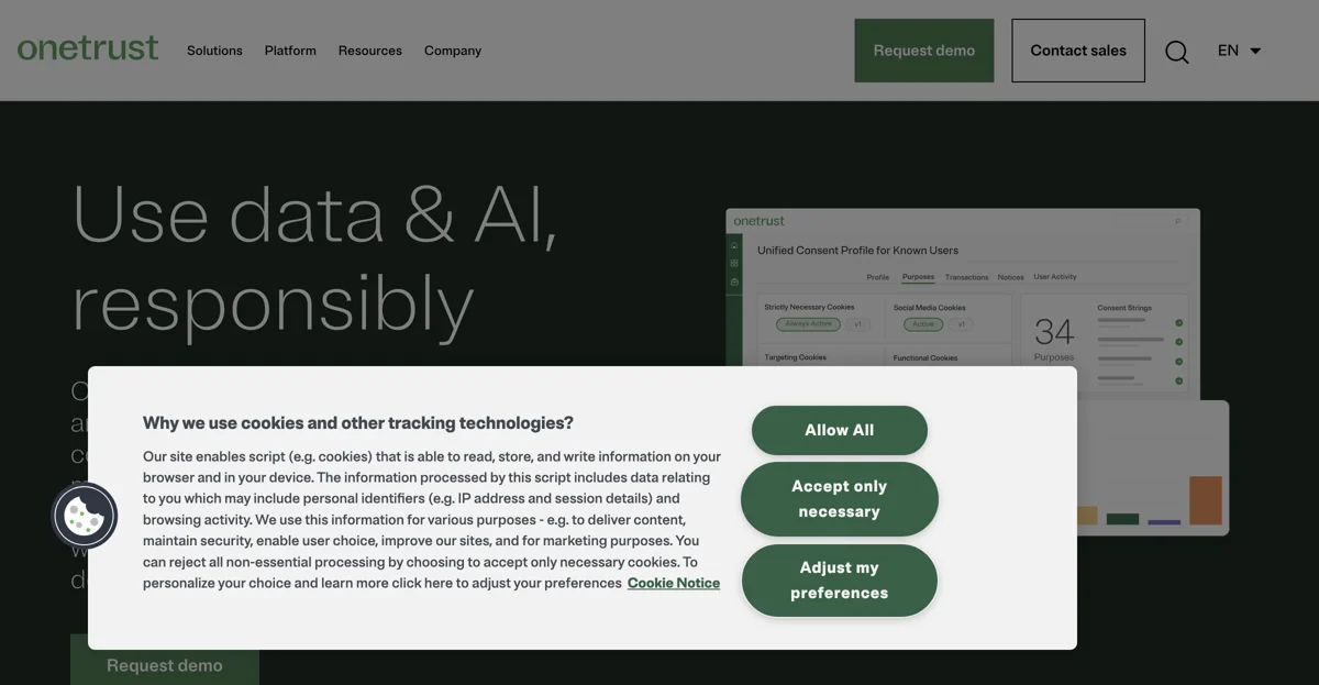 OneTrust: データとAIの責任あるソリューション