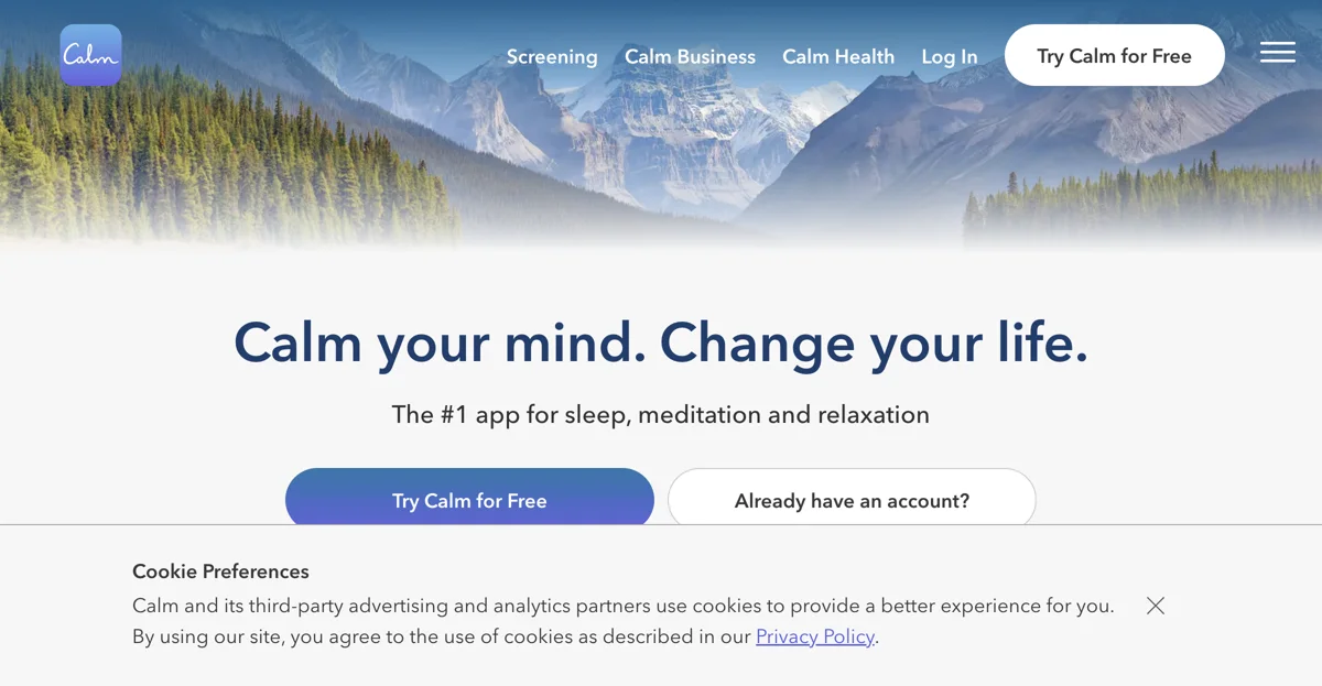 Calm: The Ultimate App for Meditation and Sleep