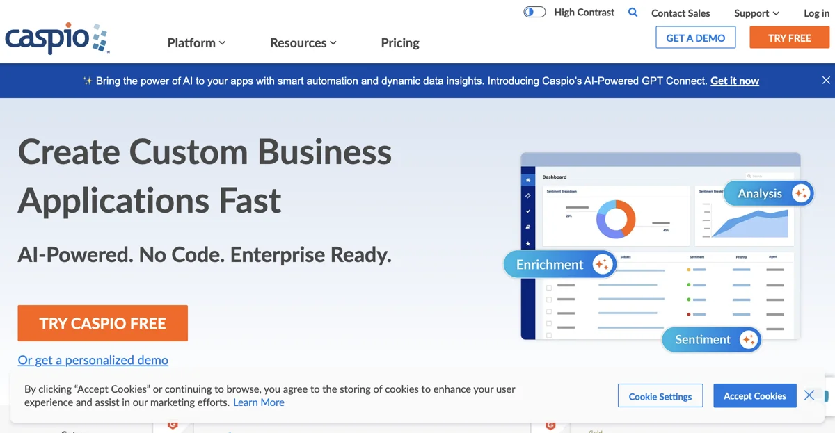 Caspio: Empowering Businesses with Low-Code Application Development