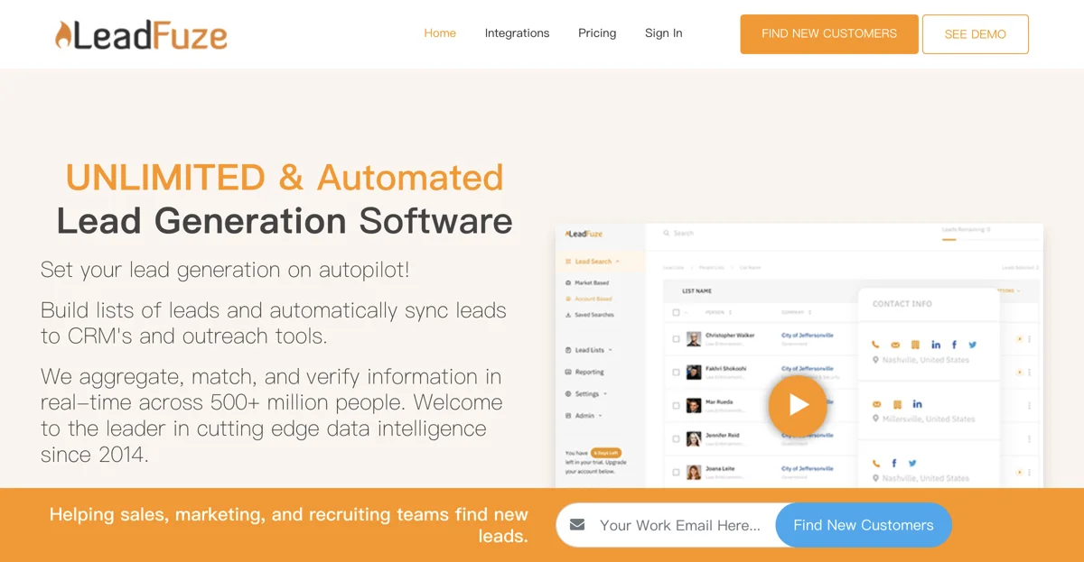 LeadFuze: Automate Your Lead Generation with AI Precision