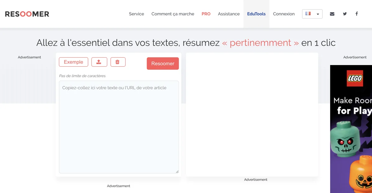 Resoomer: Automatic Text Summarization Tool for Everyone