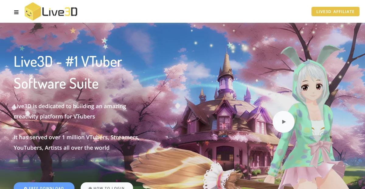 Live3D - The Ultimate VTuber Software Suite for Creators