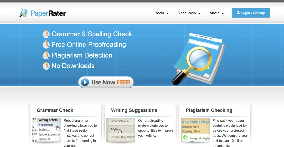 Enhance Your Writing with PaperRater: Free Grammar Check & Plagiarism Detection