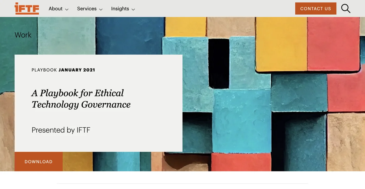 Navigating Ethical Tech Governance with IFTF's Playbook