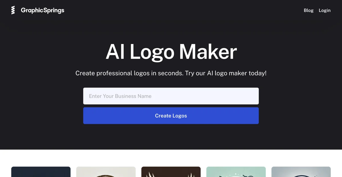 GraphicSprings: Effortless AI-Powered Logo Creation