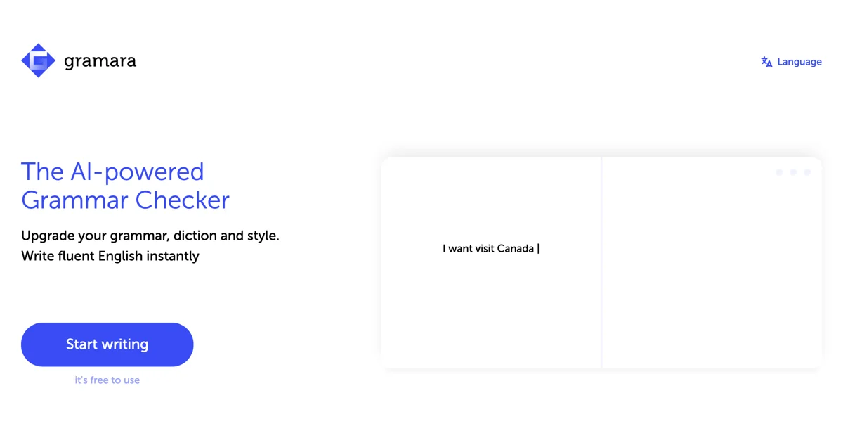 Gramara: Enhance Your Writing with AI-Powered Grammar Checking