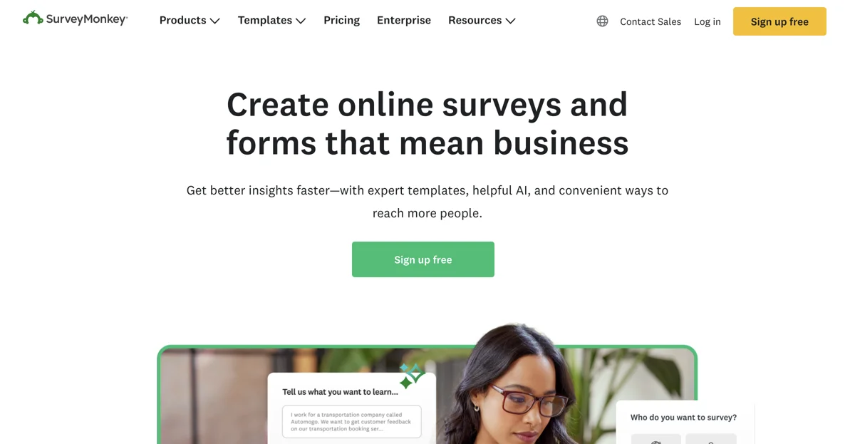 SurveyMonkey: Revolutionizing Data Collection with AI-Powered Surveys